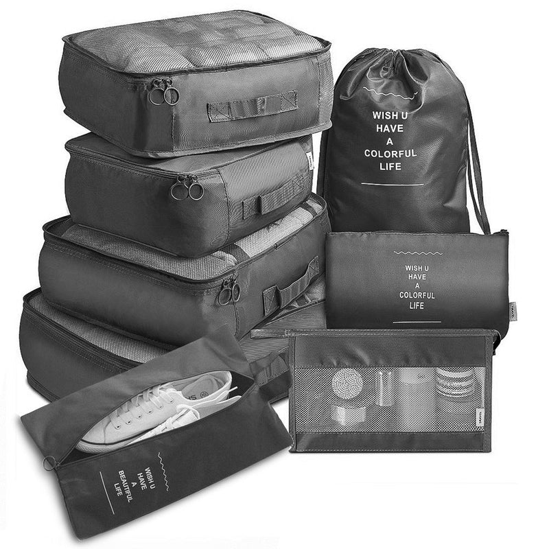 8-piece Set Luggage Divider Bag Travel Storage Organizer - dunexemporium online store